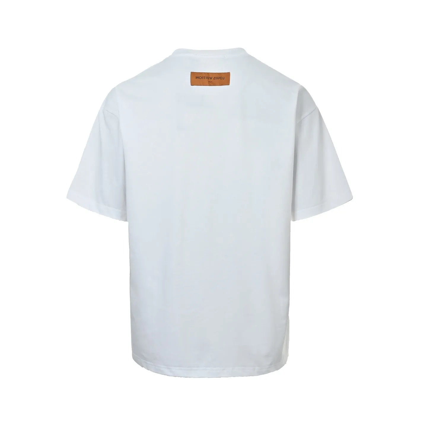 Louis Vuitton/Louis Vuitton 26ss wave pattern color block presbyopic embroidered short sleeves